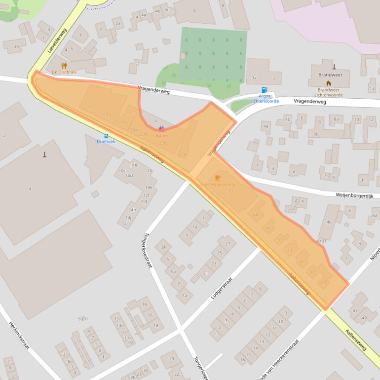 Kaart van postcodegebied 7131NA.