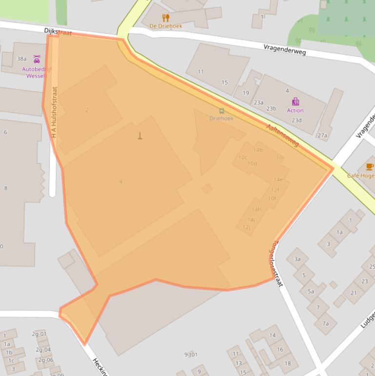 Kaart van postcodegebied 7131ND.