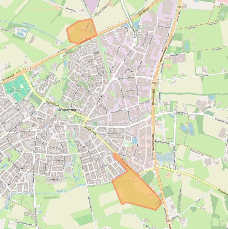 Kaart van postcodegebied 7131NG.