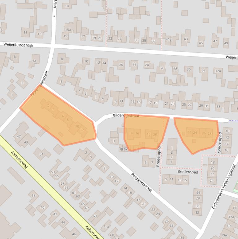 Kaart van postcodegebied 7131NJ.