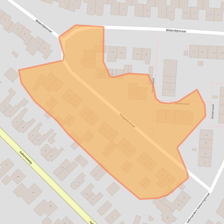 Kaart van postcodegebied 7131NK.