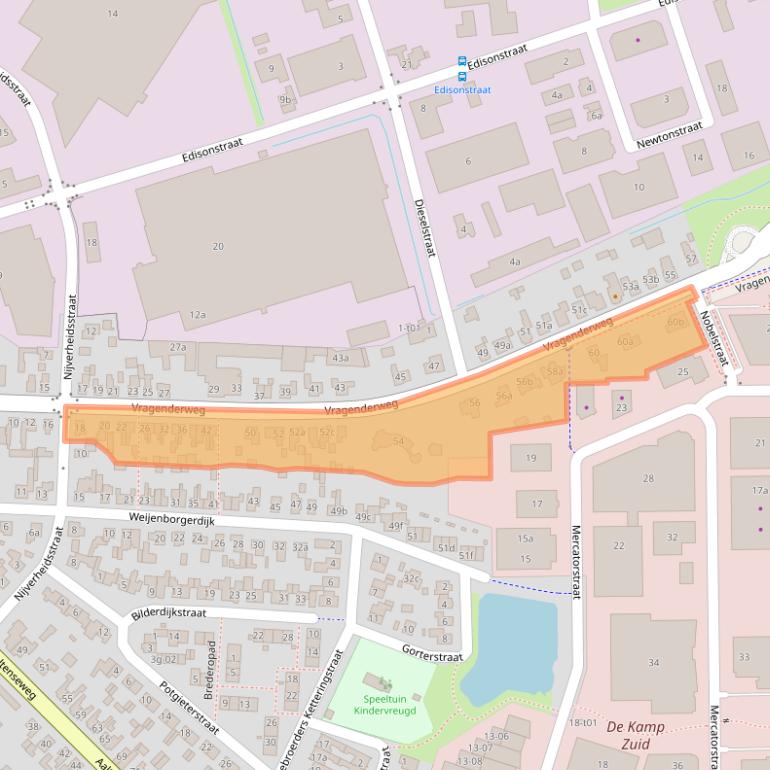 Kaart van postcodegebied 7131NV.