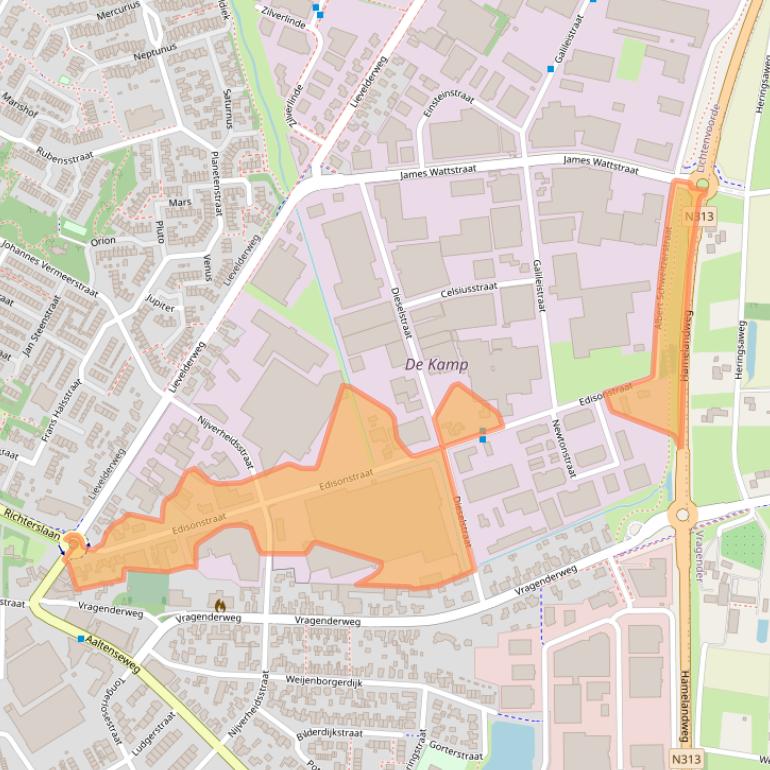 Kaart van postcodegebied 7131PB.