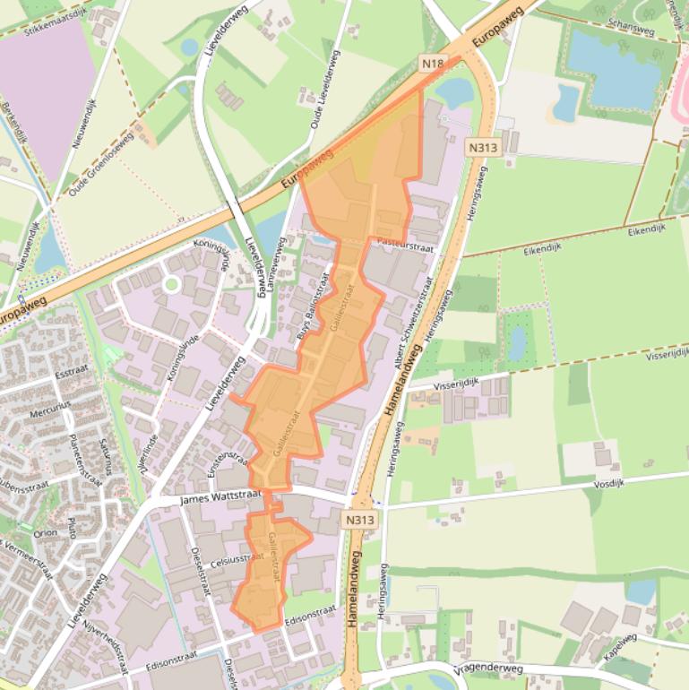 Kaart van postcodegebied 7131PE.