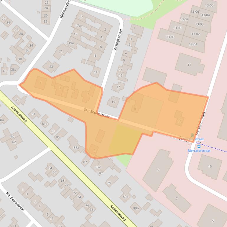 Kaart van postcodegebied 7131PM.