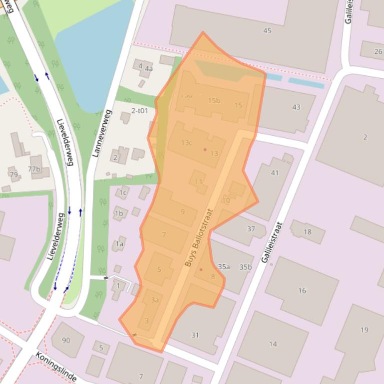 Kaart van postcodegebied 7131PN.