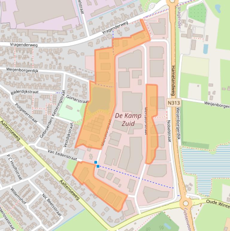 Kaart van postcodegebied 7131PW.