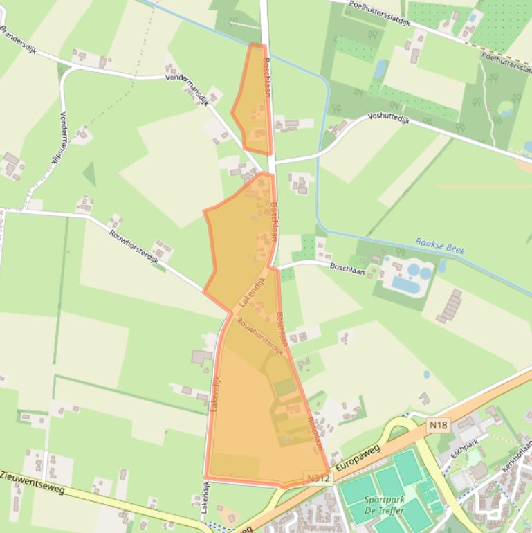 Kaart van postcodegebied 7131RA.