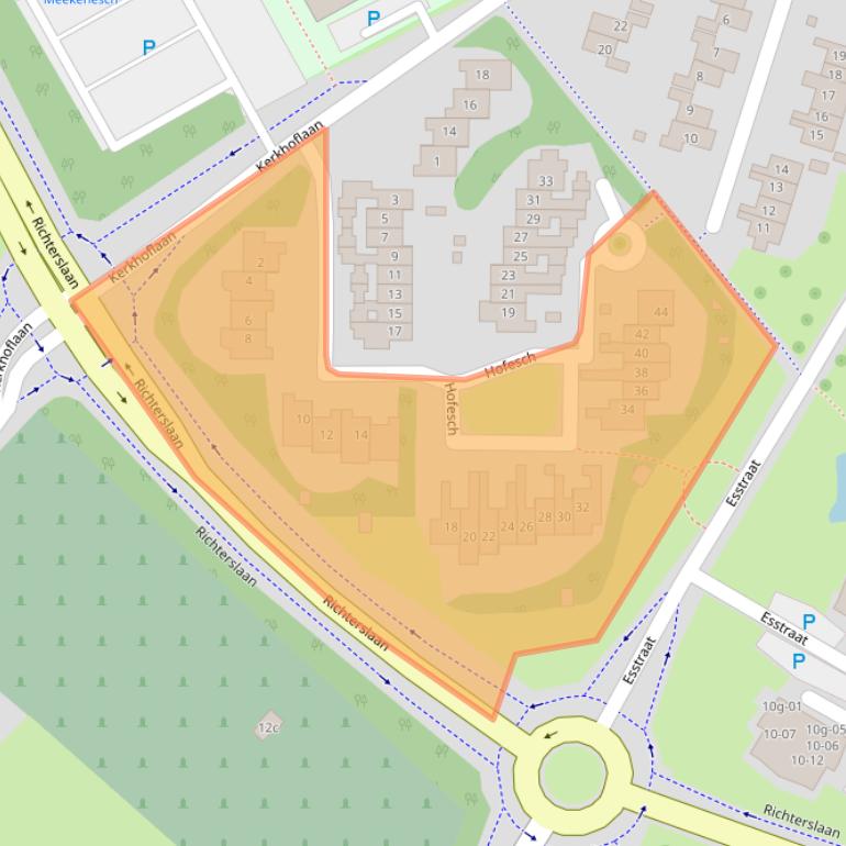 Kaart van postcodegebied 7131TB.