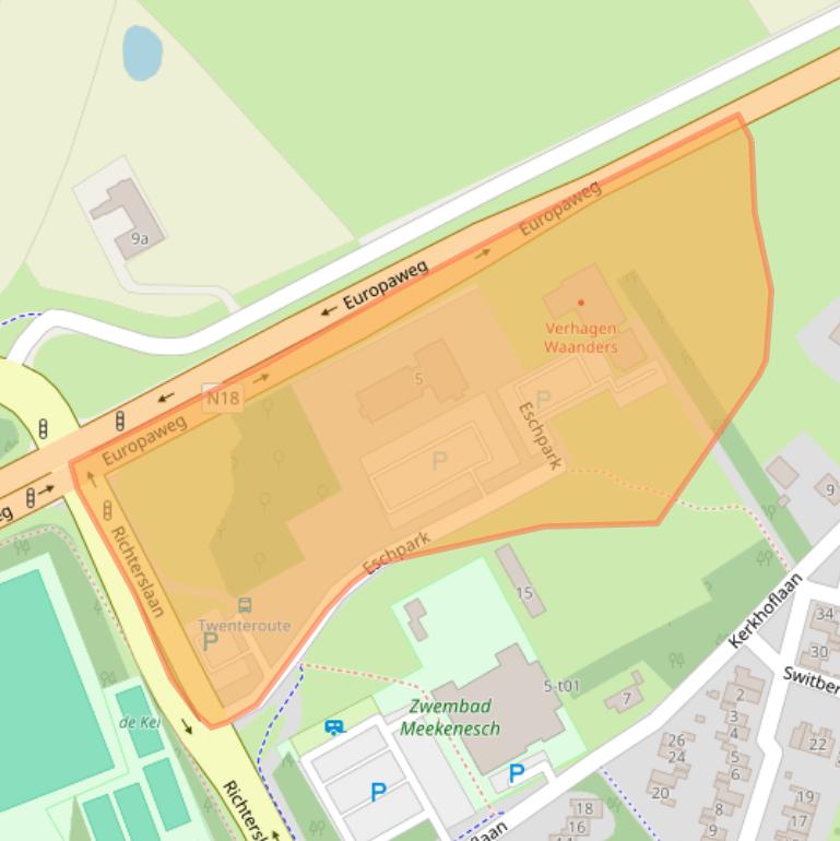 Kaart van postcodegebied 7131TG.