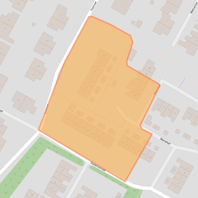 Kaart van postcodegebied 7131TM.