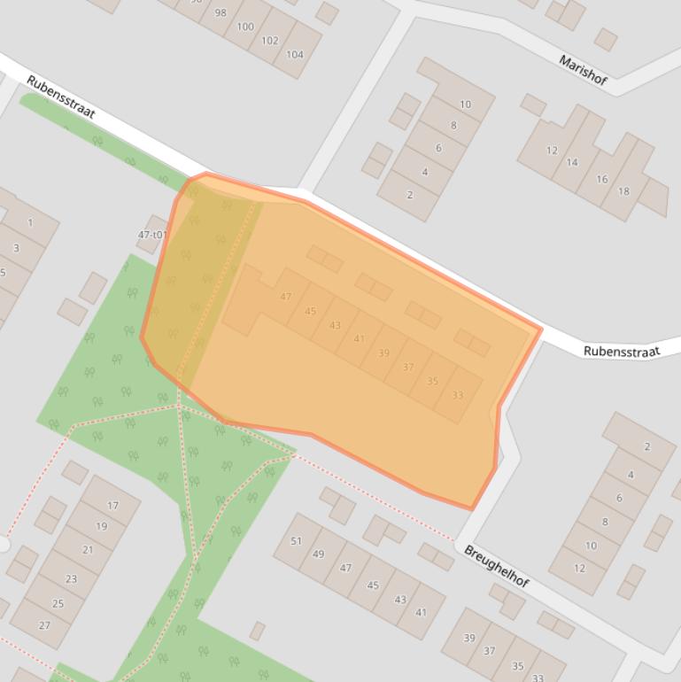 Kaart van postcodegebied 7131TS.