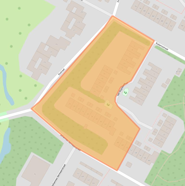 Kaart van postcodegebied 7131TV.