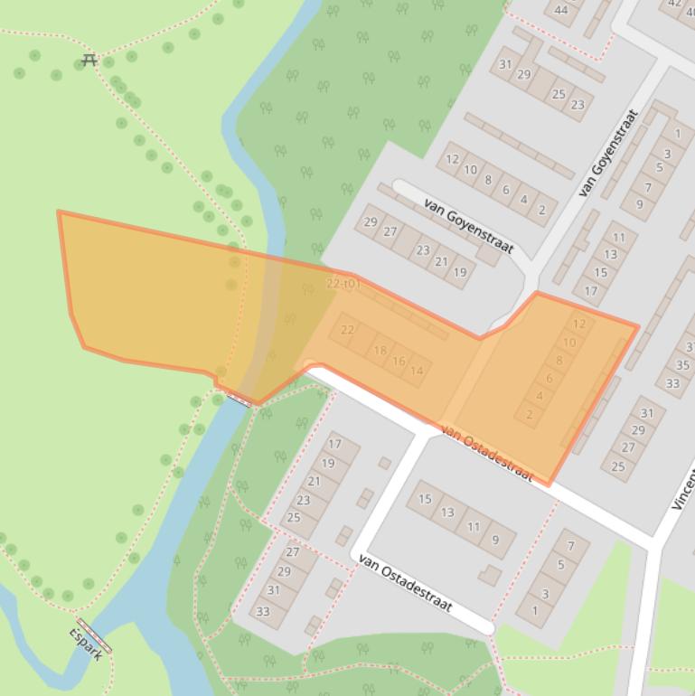 Kaart van postcodegebied 7131VC.