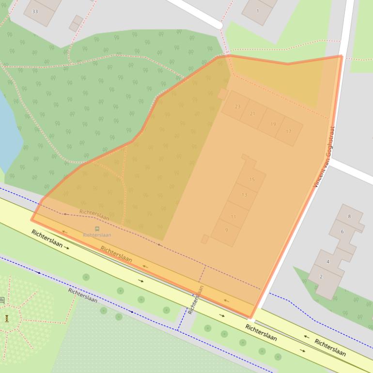 Kaart van postcodegebied 7131VD.