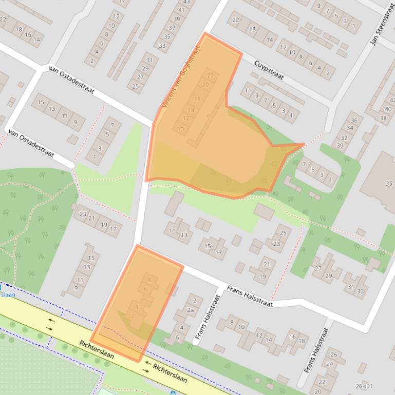 Kaart van postcodegebied 7131VG.