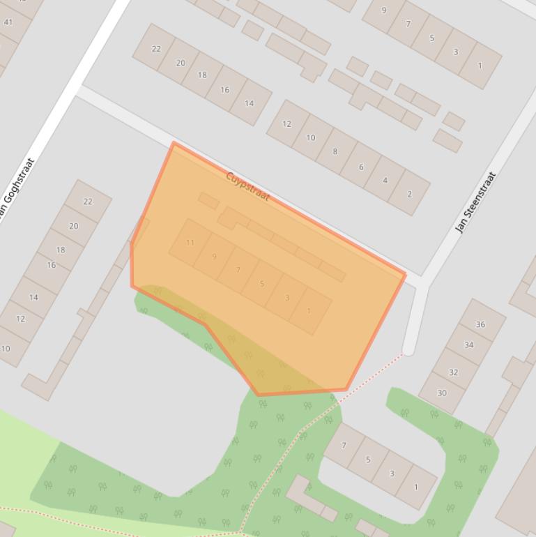 Kaart van postcodegebied 7131VH.