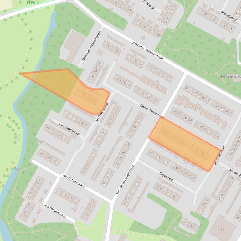 Kaart van postcodegebied 7131VK.