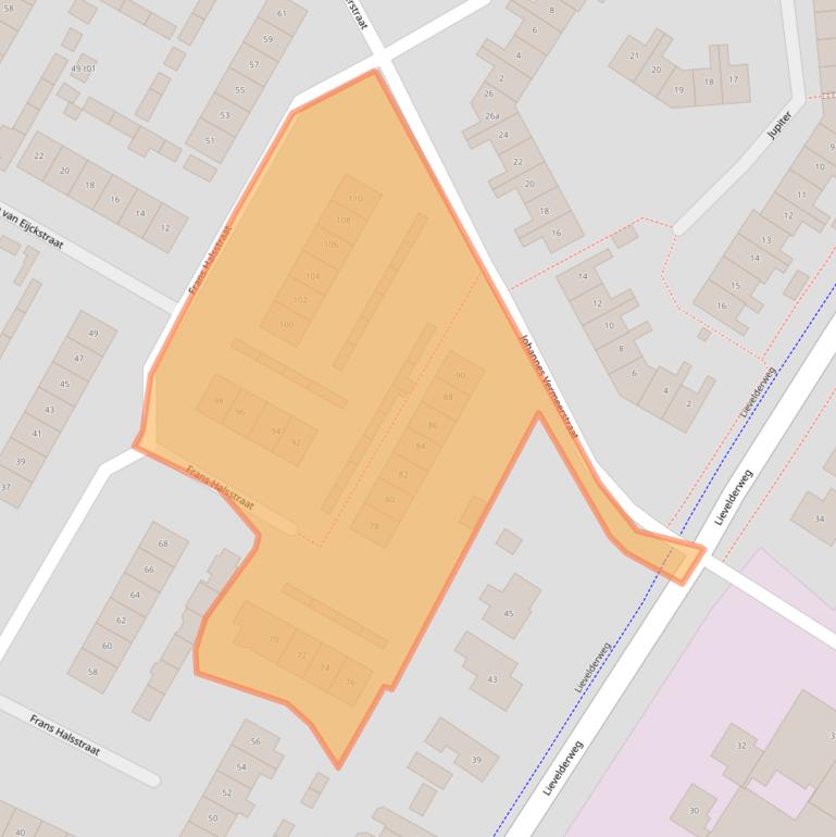 Kaart van postcodegebied 7131VZ.