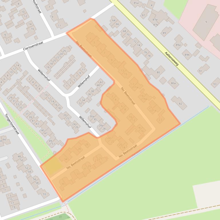 Kaart van postcodegebied 7131WC.