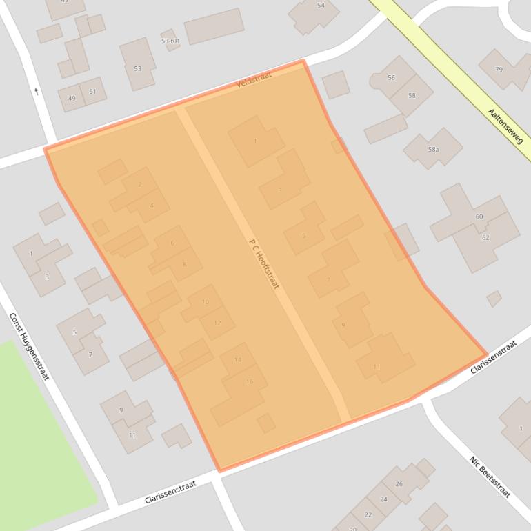 Kaart van postcodegebied 7131WE.