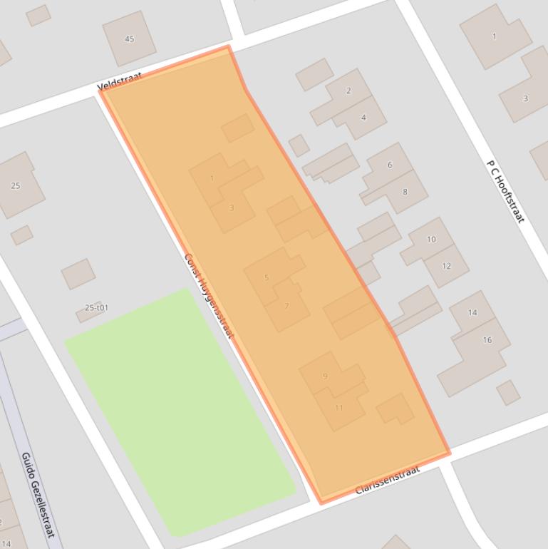 Kaart van postcodegebied 7131WG.