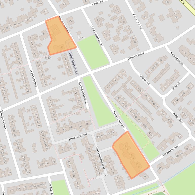 Kaart van postcodegebied 7131WL.