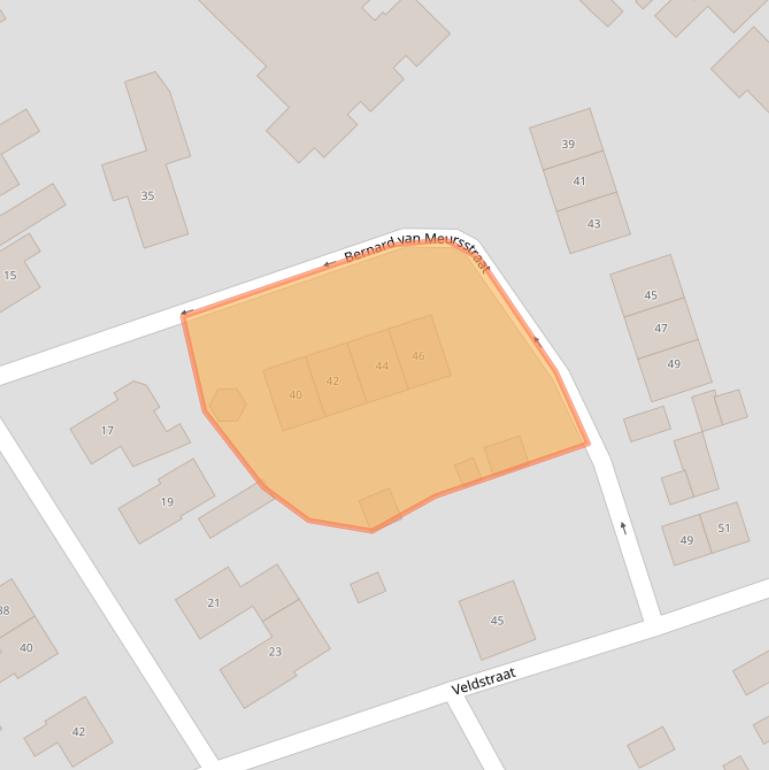 Kaart van postcodegebied 7131XJ.