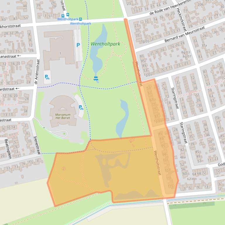 Kaart van postcodegebied 7131XK.