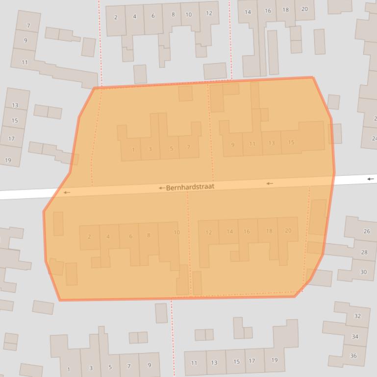 Kaart van postcodegebied 7131XP.
