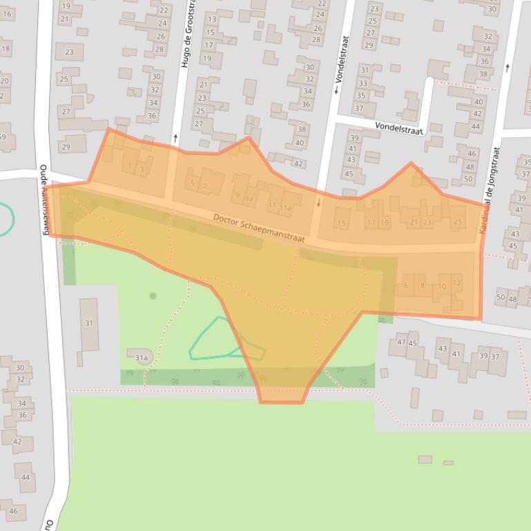 Kaart van postcodegebied 7131ZB.