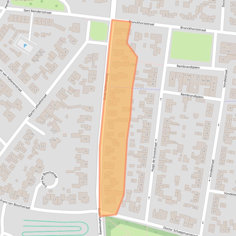 Kaart van postcodegebied 7131ZC.