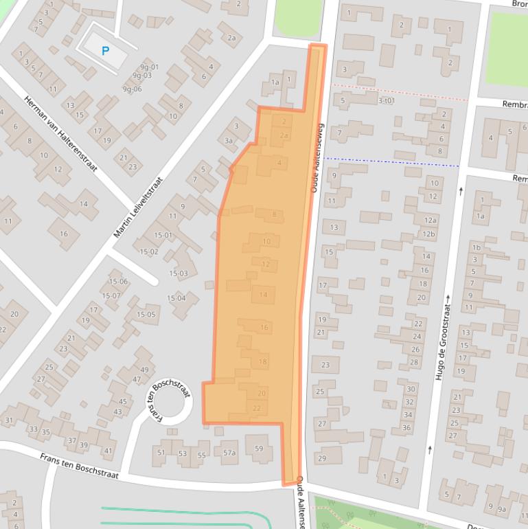 Kaart van postcodegebied 7131ZD.