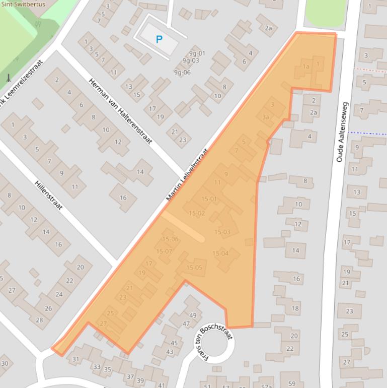 Kaart van postcodegebied 7131ZH.