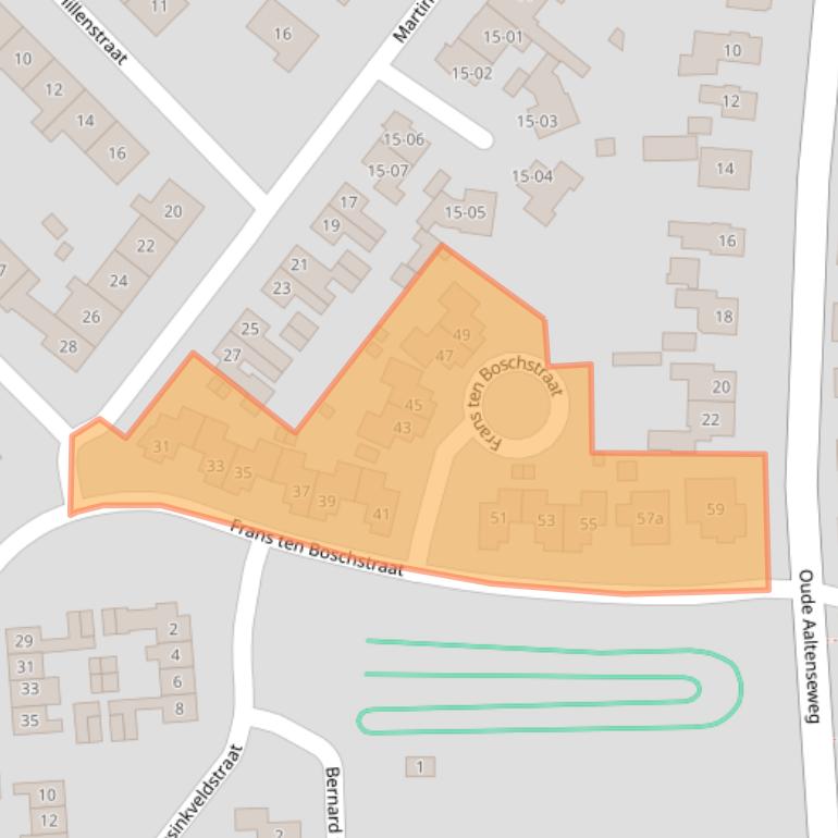 Kaart van postcodegebied 7131ZX.