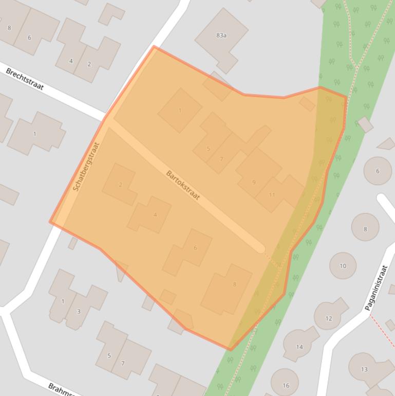 Kaart van postcodegebied 7132AD.