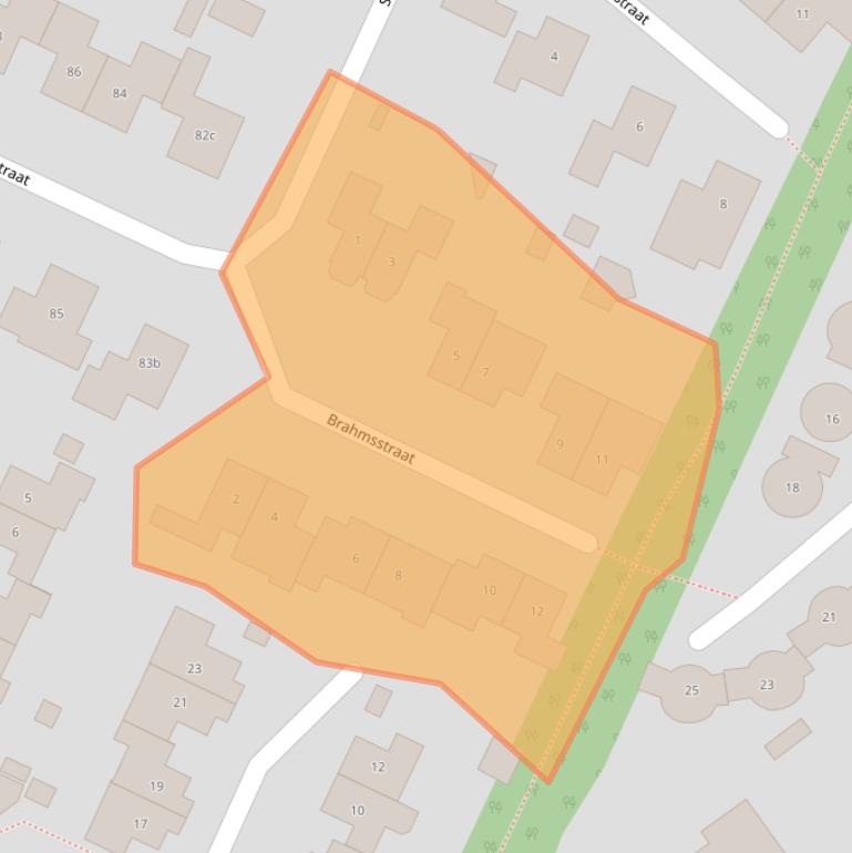 Kaart van postcodegebied 7132AE.