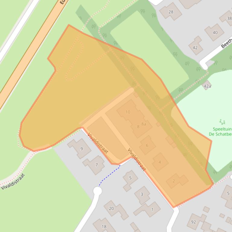 Kaart van postcodegebied 7132AH.