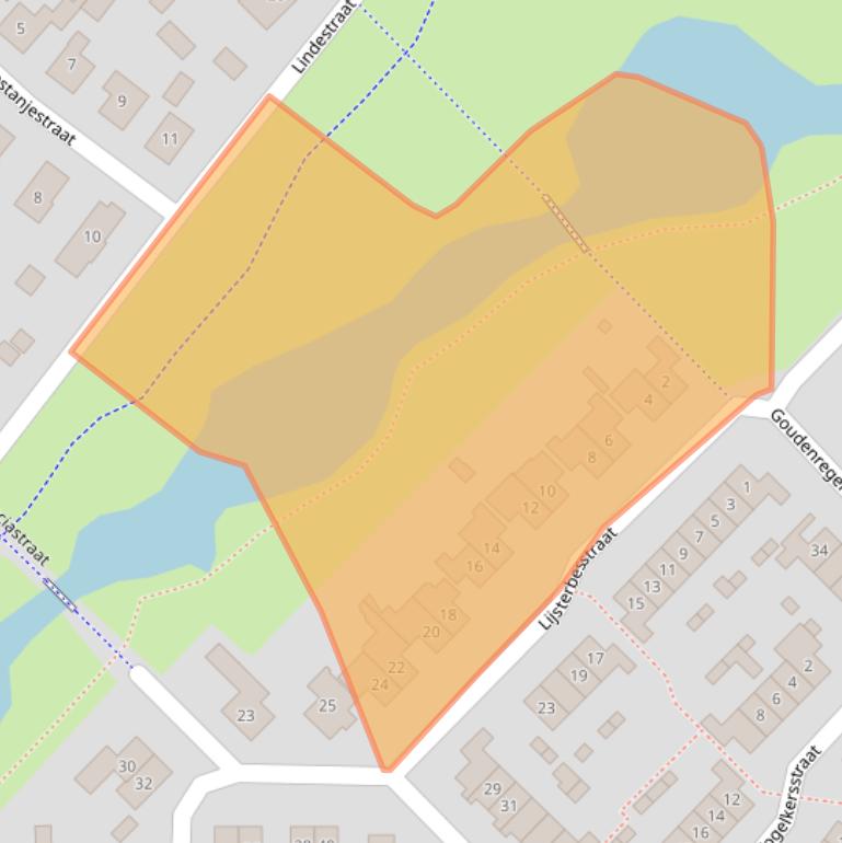 Kaart van postcodegebied 7132CB.