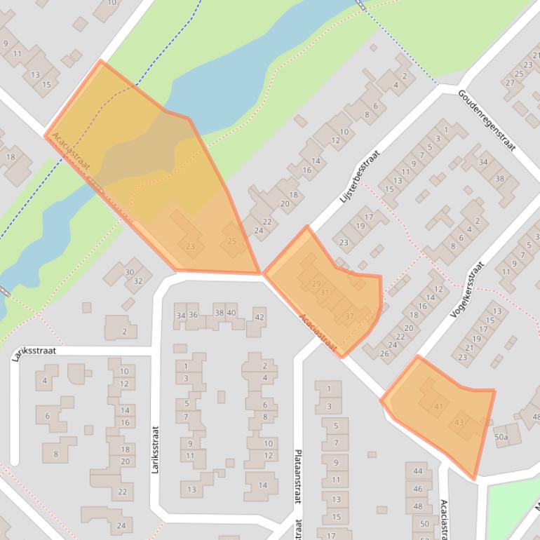 Kaart van postcodegebied 7132CL.