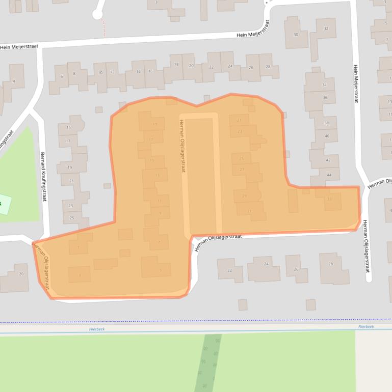 Kaart van postcodegebied 7132CN.