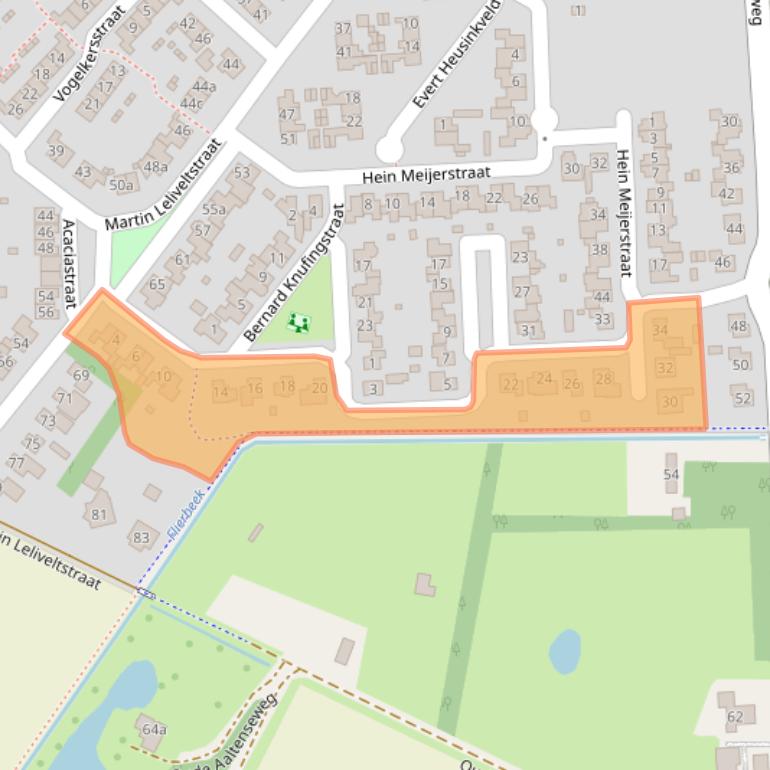 Kaart van postcodegebied 7132CP.