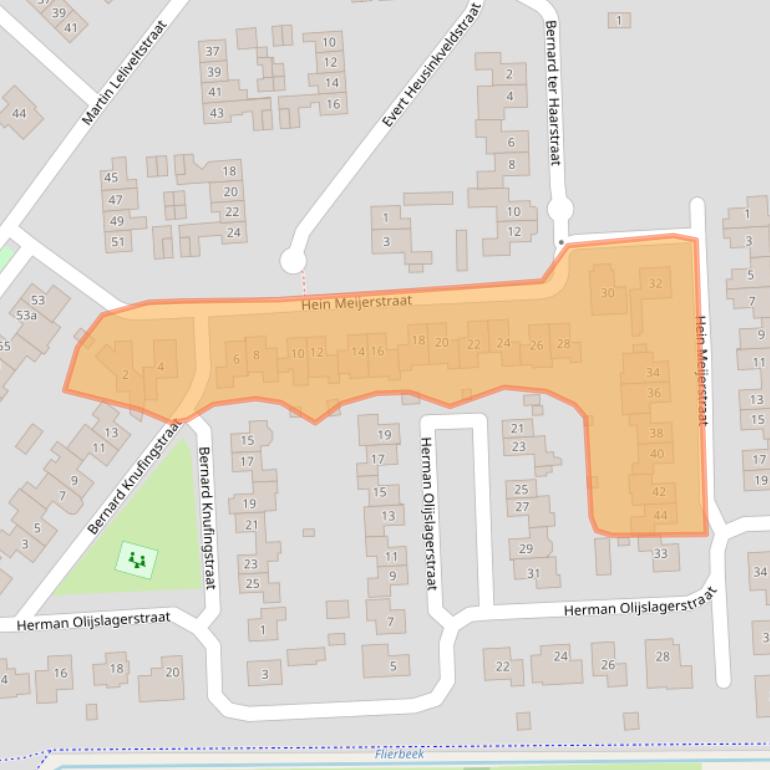 Kaart van postcodegebied 7132CX.