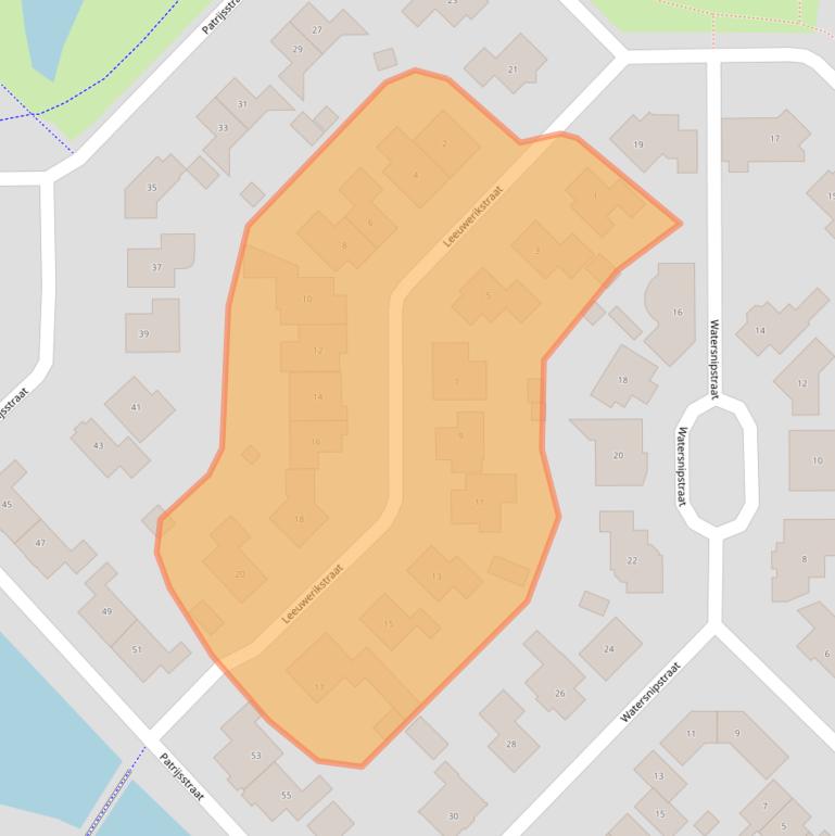 Kaart van postcodegebied 7132DE.