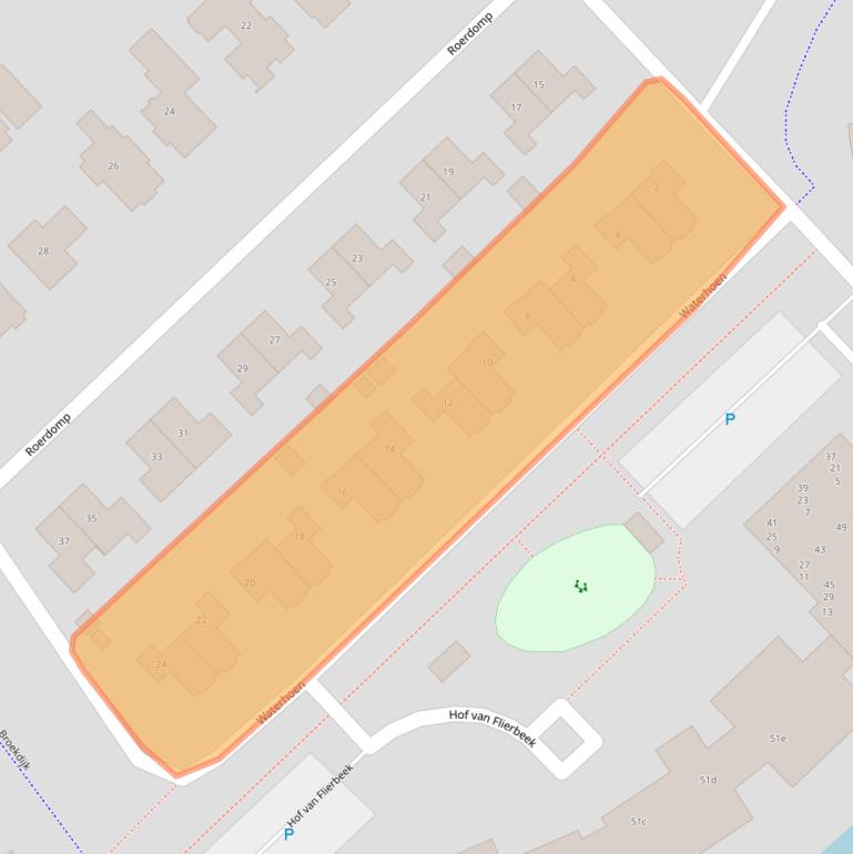 Kaart van postcodegebied 7132DL.