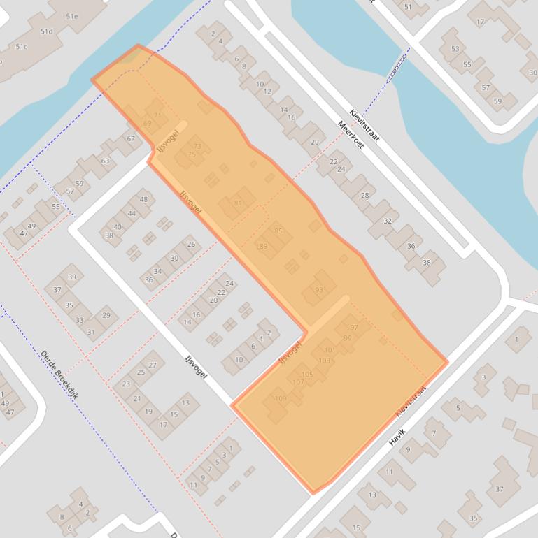 Kaart van postcodegebied 7132DR.