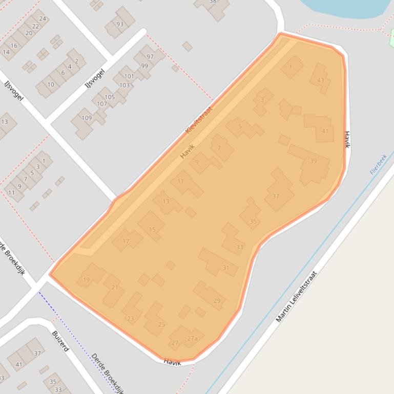 Kaart van postcodegebied 7132DT.