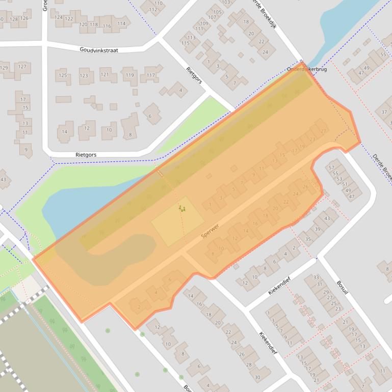 Kaart van postcodegebied 7132EM.