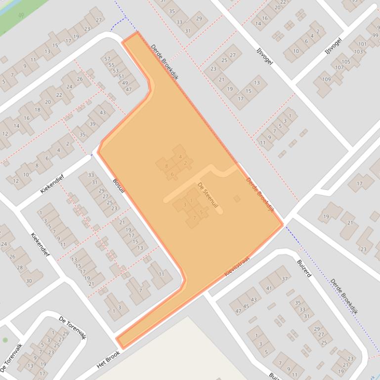 Kaart van postcodegebied 7132ES.