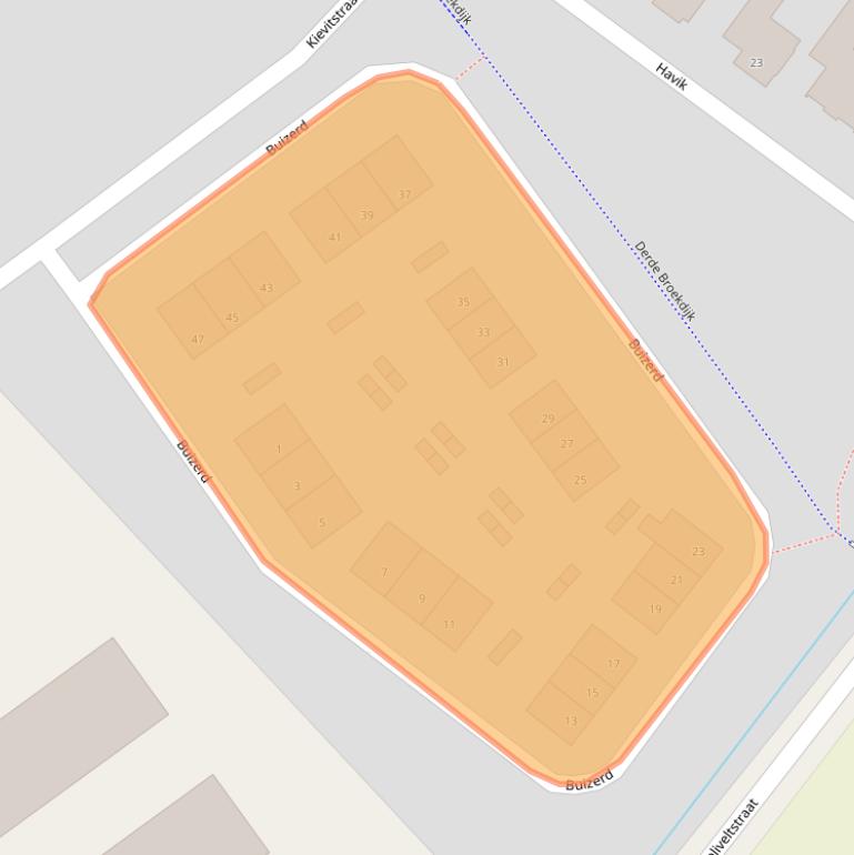 Kaart van postcodegebied 7132EV.